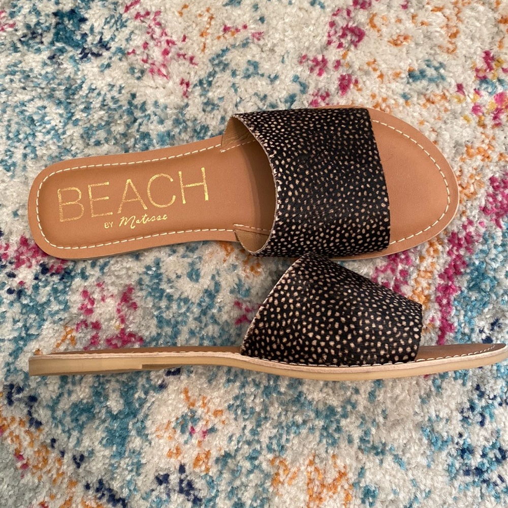 Matisse Black and Tan Sandals